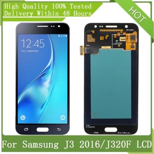 5.0"Super AMOLED Display For SAMSUNG GALAXY J3 2016 J320 J320F J320H J320M J320FN LCD Display Screen Touch Digitizer Assembly