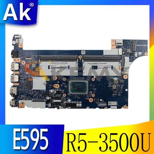 For Lenovo E595/E495 laptop motherboard NM-C061 W/ CPU R5 3500U motherboard DDR4, it has been 100% fully tested Mainboard