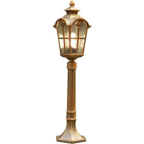 European Retro Outdoor Waterproof Aluminum Lawn Lamp Garden Lamp Villa Community Courtyard Lamp Outdoor Aisle Path Lawn Lamp