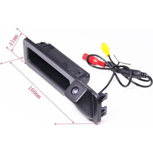 HD CCD Car Trunk Handle Reverse Parking Rear View Camera For BMW X1 3 series 1 series 2018 waterproof nightvision reversing back