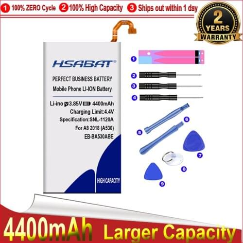 HSABAT 0 Cycle 3900mAh EB-BA530ABE Battery for Samsung Galaxy Galaxy A8 2018 A530 SM-A530F SM-A530 A530F A530F/DS A530N A530W