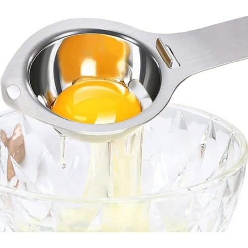 Stainless Steel Egg White Separator Tools Food Grade Eggs Filter Gadgets Kitchen Separating Funnel Spoon Egg Divider Tool
