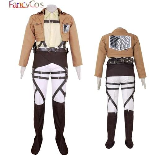 Attack on Titan Hans Zoe Shingeki No Kyojin Survey Corps Jacket Black Anime Version Cosplay Costume Game Japanese Anime