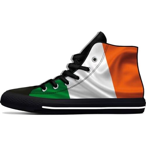 Ireland Irish Republic Flag Patriotic Fashion Casual Cloth Shoes High Top Lightweight Breathable 3D Print Men Women Sneakers