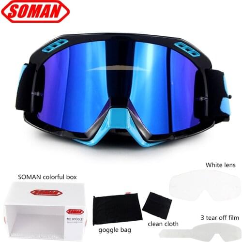 Motorcycle Motocross Goggle Eyewear Glasses Dirt Bike Racing Riding Off Road ATV