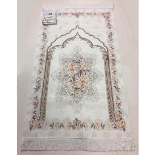 Islamic Gifts Digital Luxury Prayer Mat Gray Rose Yasin Pearl Rosary Gift Hajj Umrah Mawlid Friday Prayer Prayer Mat Islamic Gifts Rug