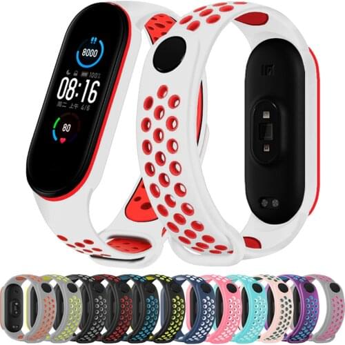 Strap for Mi band 6 Bracelet Sport Silicone Miband4 miband 5 Wrist correa belt Replacement Wristband for xiaomi Mi band 4 3 5 6