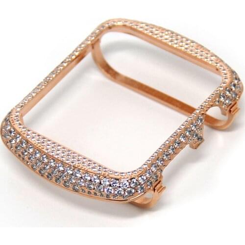 Luxury Jewelry Class Case For Apple Watch 5 4 42mm Protector Case Crystal Diamonds Frame Cover For Apple iWatch Series 2 3 Shell