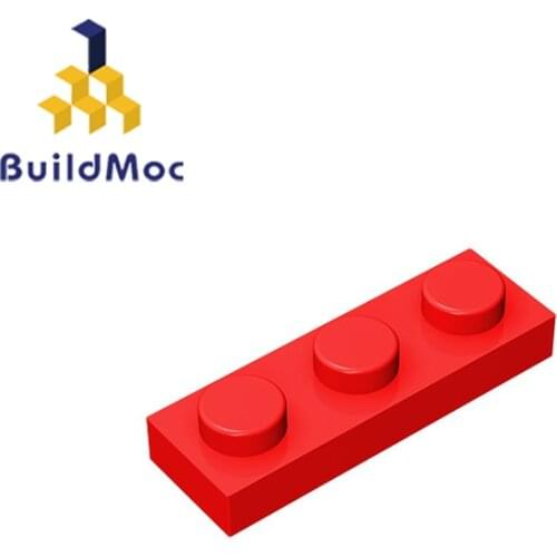 BuildMOC Compatible Assembles Particles 3623 Plate 1x3 For Building Blocks Parts DIY story Education