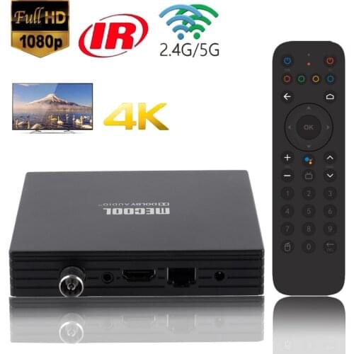 Mecool DVB-T/T2/C android box 10.0 Google Certified OTA 2.4G/5G Set top box 1080P Android box tv 4K IR BT 2GB/16GB HDTV S905X4-B