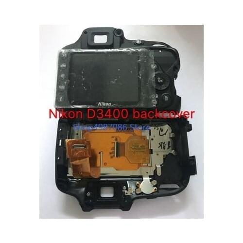 Repair Parts For Nikon D3400 Rear Case Back Cover Ass'y With LCD Display Screen Unit
