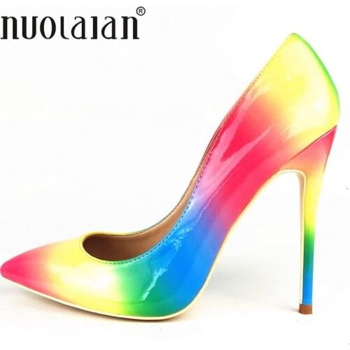 2018 Brand fashion women pumps 12cm/10cm/8cm high heel shoes for women sexy pointe toe high heels party wedding shoes woman