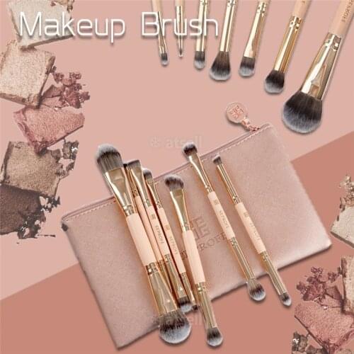 7 Pcs Rose Gold Multifunctional Brush Double Head Concealer Blending Brush Professional Facial Makeup brush SE-MB210BG7