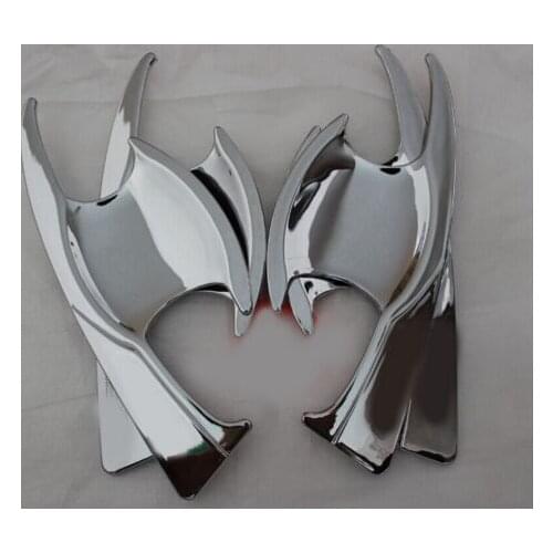 Accessories ABS chrome door handle insert trim for toyota hilux revo 2015-2017 car styling for toyota hilux revo bowl parts