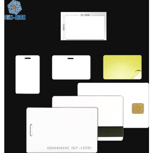 CR80 White Blank PVC Plastic Cards bank cards credit cards