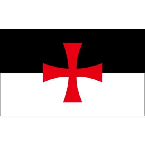 Free Shipping xvggdg Flag 3x5ft Roman Catholic Church banner Knights Templar Flag
