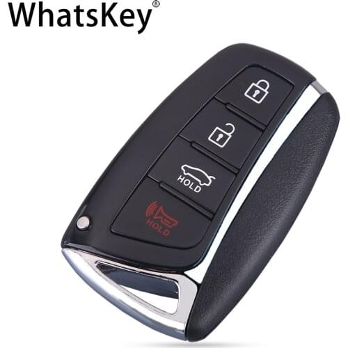 WhatsKey 4 Buttons Auto Car Key Shell Cover For Hyundai IX45 2012 2013 2014 2015 Santa Fe Remote Key Case
