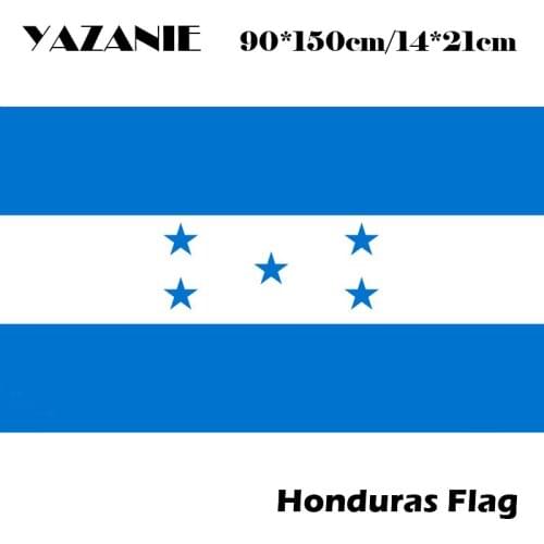 YAZANIE 90x150cm Honduras Flag Banner Hanging Honduras National Flag the World Cup Home Decoration Custom Quality Polyester Flag