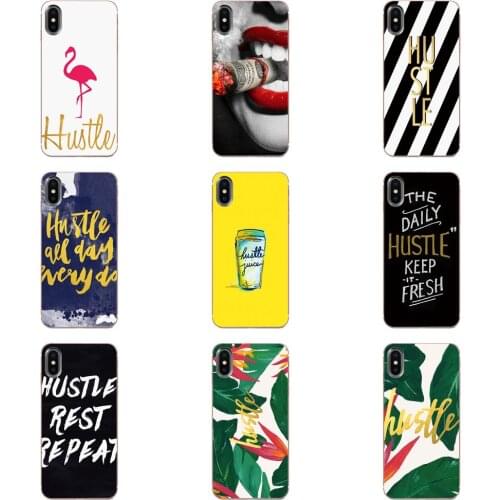 Hustle Hiphop Text TPU Capa Cover Case For LG G7 ThinQ G5 G6 K50 K40 K8 Q7 Q60 V40 V30 V20 V10 2018 Power 2 3Q Stylus
