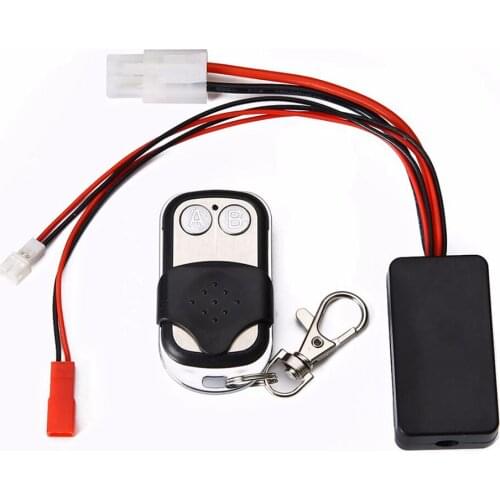 Simulated metal double motor winch with Controller parts for 1/8 Rock Crawler RC4WD D90 Axial SCX10 TRX-4 KM2 winch accessories