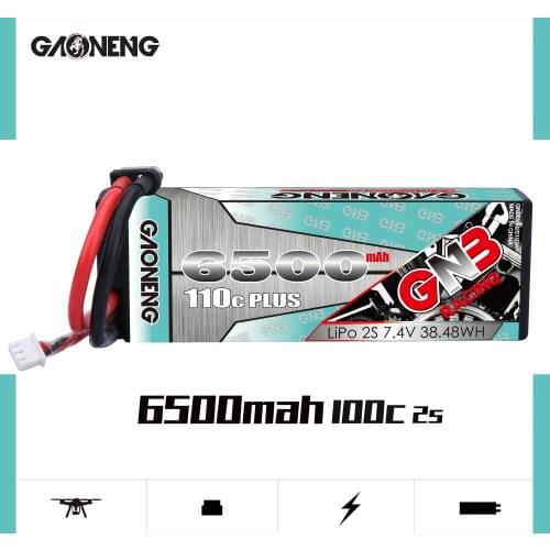 Gaoneng GNB 6500mAh 2S 7.4V 110C Hardcase LiPo Battery pack with T XT60 EC5 XT90 Plug for RC HSP 1:10 1/10 RC Car RC Boat Scx10