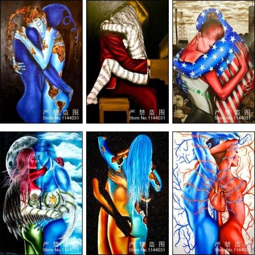 Mother Earth Father Sky Full 5D DIY Diamond Painting Kits Rhinestone Cross Stitch Kits Diamond Mosaic Needlework Illustration