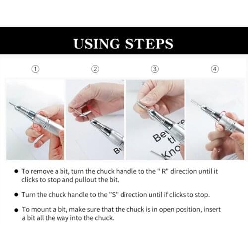 16Pcs Nail Drill Bits Set 3/32 Inch Nail Art Grinding Heads Cuticle Remover Bits