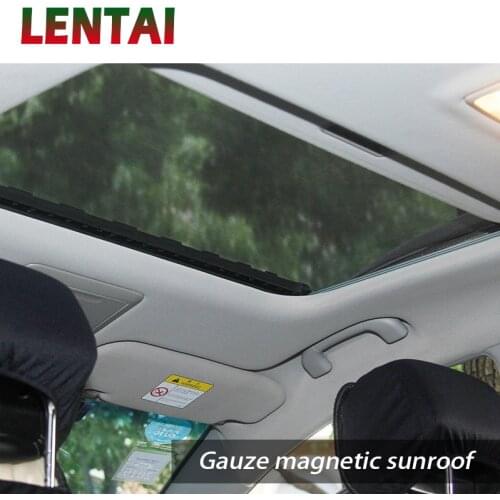 LENTAI For Peugeot 206 307 407 308 207 508 Volvo xc90 s60 Cadillac 1PC Car Sunroof Cover Sun Visor Mesh Mosquito Dust Protection