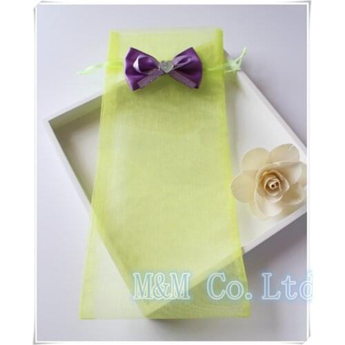 Organza OEM Logo red wine Organza packing pouch Gift Candy Bags Jewellry Package Pouch