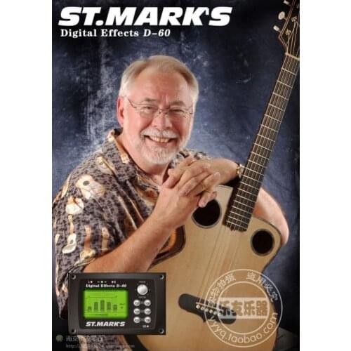 Original ST. Marks D70 digital pickup EQ 3 in 1 pickup effect and tuner multi acoustic guitar D70 EQ free shipping