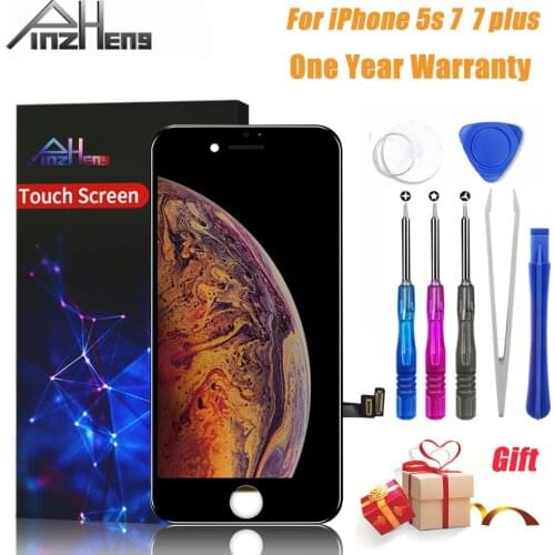 PINZHENG AAAA No Dead Pixel LCD Screen For iPhone 5s 7 7Plus LCD Display Digitizer 3D Touch Module Replacement Screen LCDS