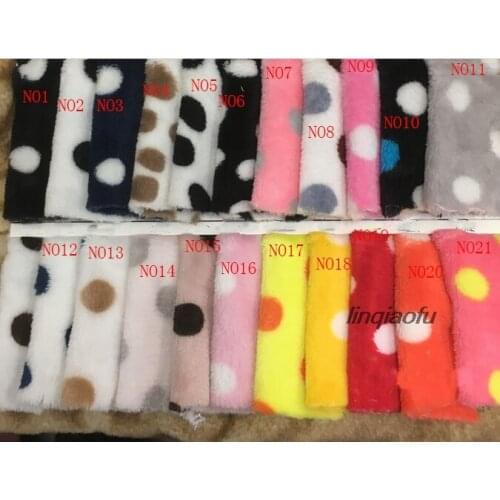 Double-sided flannel printed dots, home clothes, pajamas, plush fabric