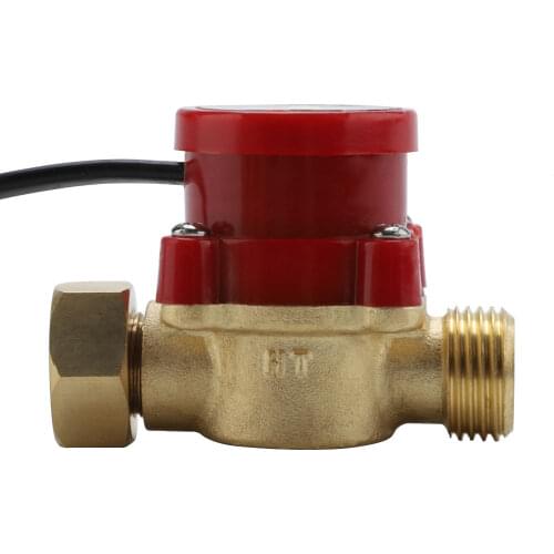 1 PC HT-60 AC220V 0.5A G1/2 Inch-1/2 Inch Thread Water Pump Flow Sensor Switch Switch Water Pump Switch Flow Switch