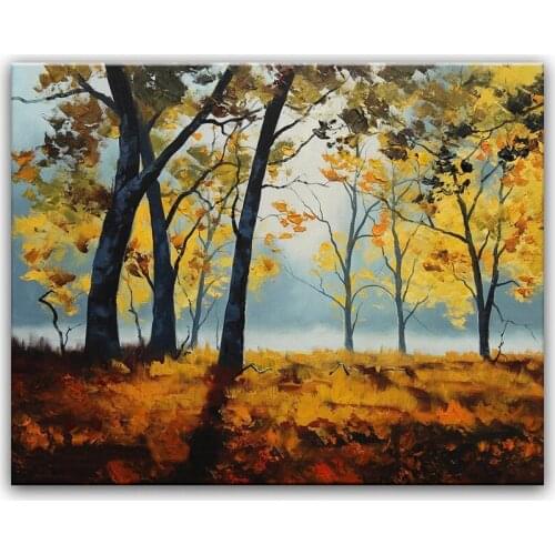 Hand painted oil painting Home decoration painting high quality Modern art landscape oil painting pictures WX15042224