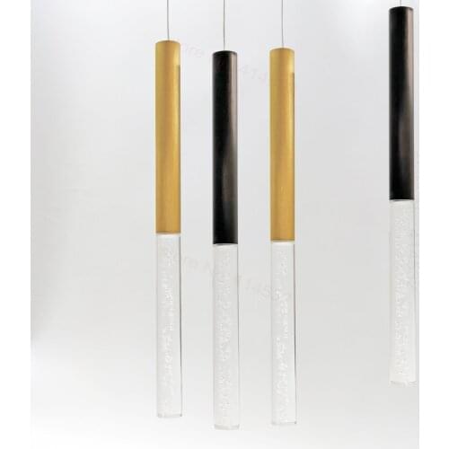 LED Pendant light dimmable hanging lights Kitchen Island Dining Room Shop Bar Counter Decoration Cylinder Pipe Kitchen Lights