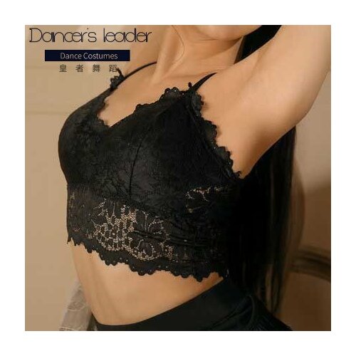 Latin dance practice clothes female adult chacha tango sling underwear dance special lace anti-walking bra