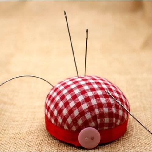 1 Pieces DIY Cross Stitch Handcraft Tool Needle Pin cushions With Elastic Wrist Belt Handwoven Sewing Accessories TJ122-1