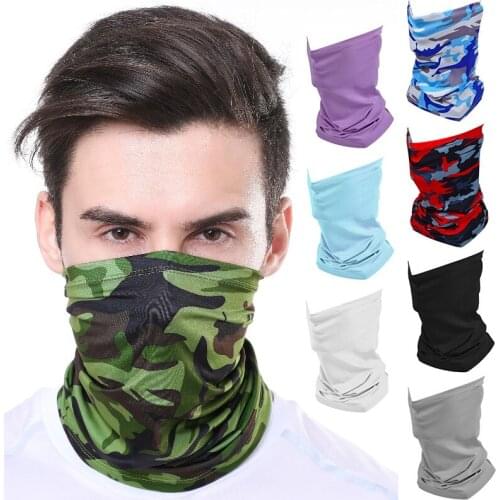 Comfortable Yoga Sport Running Multipurpose 1PC Elastic Headwear Scarf New Camouflage Snood Print Soft Mask Cover