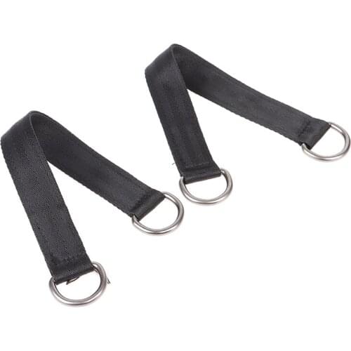 2Pcs 2.5cm*25cm Tree Swing Hanging Straps Fitness Equipment Hook Ring Hanging Belt
