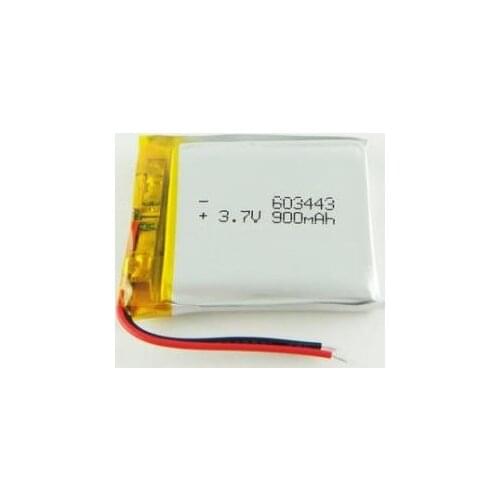 3.7 V 603443 063443P 603443P 3.7V 900mah with protection board , used for bluetooth MP3,MP4 lithium battery