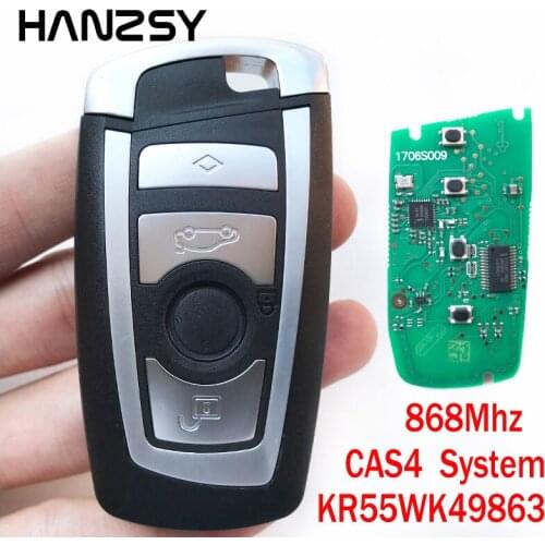 4 buttons CAS4 System Car key for BMW F 3 5 7 Series Remote key KR55WK49863 PCf7945 Chip 868MHz