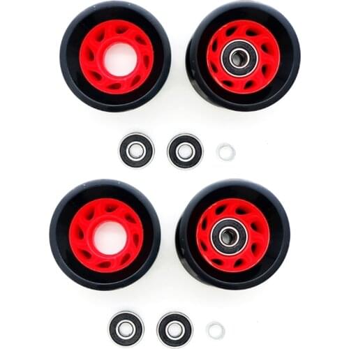 4PCS Double-Row Roller Skate Accessories Speed Skating Shoe Wheels 95A Car Line Wheels Roller Skates PU Wheels