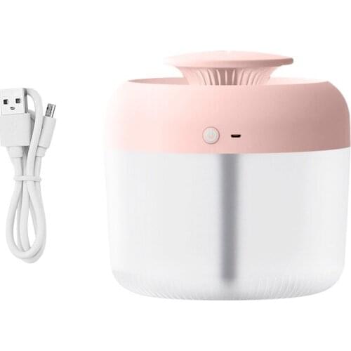 400ML Humidifier USB Aroma Diffuser Large Amount of Fog Humidificador LED Night Lights Home Air Purifier Mini Cute Mist Maker