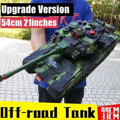 54/44/33CM Super RC Tank RC Cars and Trucks Charger Battle Launch Remote Control Vehicle Hobby Boy Toys for Kids Children Gifts