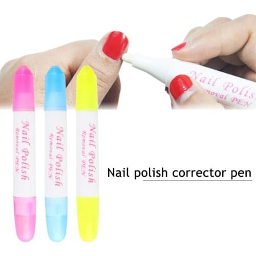 6g Removal Pens Gel Nail Polish Remover liquid Nail Art Corrector Manicure Cleaner Erase Pen Refillable Corrector Pen for Salon