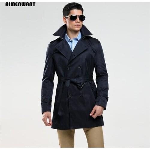 Мужские тренчи AIMENWANT China At AliExpress