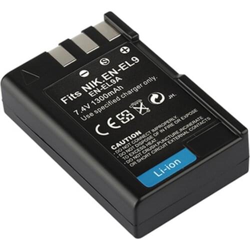 Battery Pack for Nikon EN-EL9, ENEL9, EN-EL9a, ENEL9a, EN-EL9e, ENEL9e Rechargeable Lithium Ion