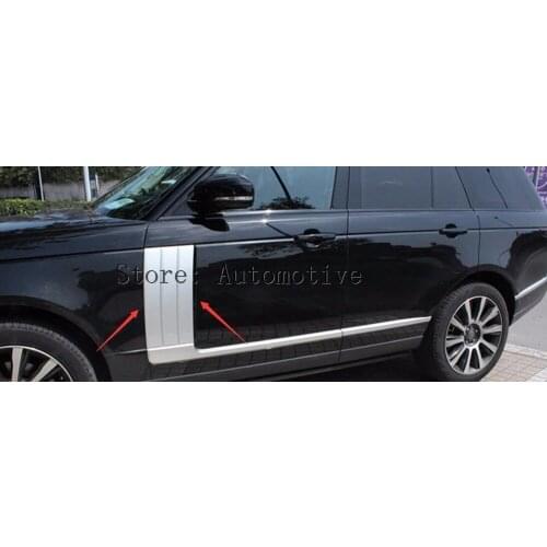Free shipping For Land Rover Range Rover Vogue 2014-2017 ABS Chrome Car Side Door Air Vents Kit Trim Accessories Set of 2pcs