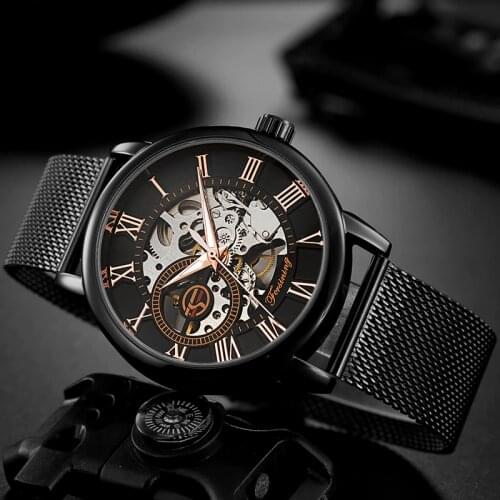 FORSINING Men Watch Top Luxury Brand Fashion Sports Mechanical Watches Mens Business Waterproof Wristwatch Relogio Masculino