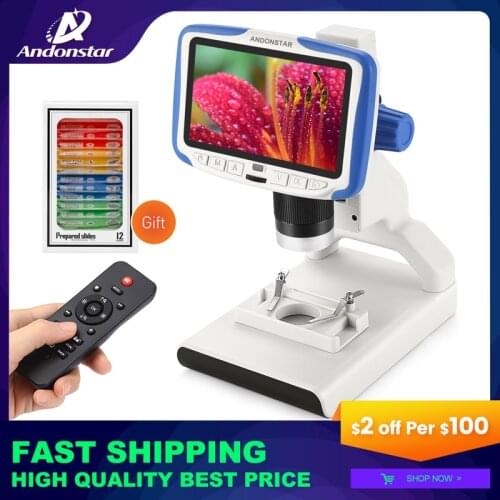 Digital Microscope AD205- 200X Lab LED Home School Science Educational Gift Refined Biological Microscope For Kids Child
